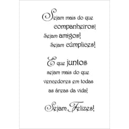 Carta para o casal para bodas